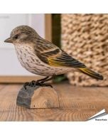 Houtgesneden vogel in de vorm van een Dennensijs is een mooie decoratie waar het hele gezin dol op zal zijn ✔️ Levensecht vorm- en kleur gegeven model ➤ Koop nu online bij Aniculis