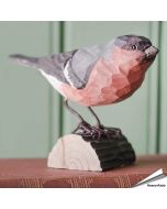 DecoBird - Goudvink | Houtgesneden vogel | lindenhout