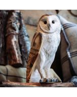 Houtgesneden vogel in de vorm van een kerkuil is een mooie decoratie waar het hele gezin dol op zal zijn ✔️ Levensecht vorm- en kleur gegeven model ➤ Koop nu online bij Aniculis