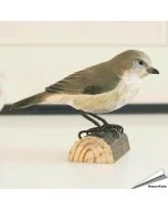 DecoBird - TjifTjaf | Houtgesneden vogel | lindenhout