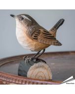 Handgemaakte DecoBird Winterkoning kopen? Natuurgetrouwe houten vogel van Wildlife Garden. Duurzame vogeldecoratie & uniek cadeau ➤ Aniculis