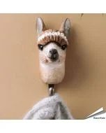 Kledinghaak - Alpaca ✔️ Gemaakt van hoogwaardig hout en met de hand beschilderd ✔️ Handgemaakt en milieuvriendelijk ✔️ Maximaal draagvermogen: 10 kg ➤ Bestel nu op www.aniculis.nl