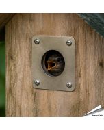 Bescherm je nestkast tegen uithakken met ons invliegplaatje ✔️ Verkleint de invliegopening op 34mm ✔️ Gemaakt van roestvrij staal ✔️ Geschikt voor mussen, roodstaart en vliegenvanger ➤ Bestel nu op Aniculis