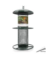 Metalen pindasilo voor wilde vogels ✔️ Duurzaam en stevig metaal ✔️ Ontworpen voor pinda's / vet traktaties ➤ Bestel op www.aniculis.nl