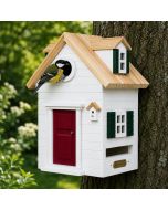 Multiholk New England van Wildlife Garden ✔️ Nestkast en voederhuis in 1 ✔️ Voor kleine tuinvogels ✔️ Geïnspireerd op de architectuur van New England en Cape Cod ➤ Aniculis