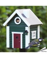 Multiholk Stugan van Wildlife Garden ✔️ Nestkast en voederhuis in 1 ✔️ Voor kleine tuinvogels ✔️ Geïnspireerd op Scandinavische architectuur ➤ Koop online bij Aniculis