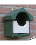 MiniFlush nestkast van houtbeton ✔️ Halfopen voor roodborst & winterkoning ✔️ Duurzaam en isolerend ✔️ Aanbevolen door Vogelbescherming ➤ Bestel nu