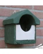 MiniFlush nestkast van houtbeton ✔️ Halfopen voor roodborst & winterkoning ✔️ Duurzaam en isolerend ✔️ Aanbevolen door Vogelbescherming ➤ Bestel nu