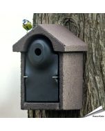 Houtbeton nestkast voor vogels | 28mm opening | bruin | Aniculis