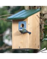 Koop de Seattle nestkast met roofdierbescherming. Slim tunnelsysteem tegen katten en marters. Verhoogt de overlevingskans van kuikens ➤ Aniculis
