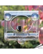 Raamvoederhuis Bolmso Birdfeeder met beschermkooi ✔️ Compleet doorzichtig, goed zicht op de vogels ✔️ Zonder gereedschap te monteren ➤ Bestel nu direct op www.aniculis.nl