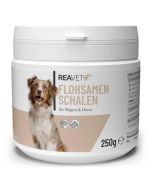 Ondersteun de normale maag- en darmwerking van je hond of kat met ReavET Psyllium vlozaadschillen.