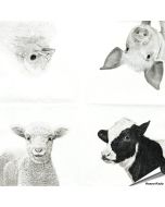 Stijlvolle servetten met koe, varken, schaap en kuiken van Esschert Design ✔️ FSC-papier, 3-laags, biologisch afbreekbaar ✔️ Perfect voor elke tafelsetting ➤ Bestel bij Aniculis