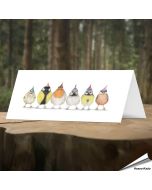 Verjaardagskaart met leuke tuinvogels - Voor natuurliefhebbers - www.aniculis.nl