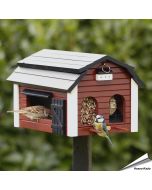 Voederschuur (rood) - Multifeeder Barn | Wildlife Garden | Aniculis