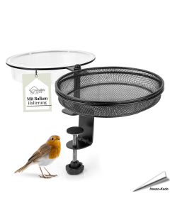 Balkon voer- en drinkbak voor wilde vogels