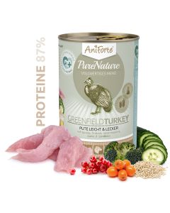 AniForte® PureNature GreenField Turkey - Natuurmenu voor honden (400g)