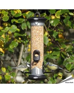 Apollo voedersilo voor zaden - Aanbevolen van Vogelbescherming Nederland - www.aniculis.nl