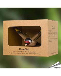 DecoBird - Vliegende Putter | Houtgesneden vogel