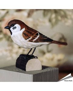 Handgemaakte DecoBird ringmus van hout kopen? Natuurgetrouwe vogel decoratie van Wildlife Garden. Duurzaam en perfect voor vogelliefhebbers - Aniculis