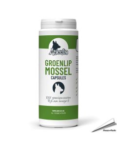 Aniculis groenlipmossel capsules voor honden, pot met 300 capsules