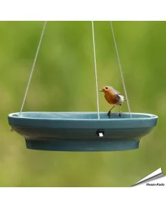 Hangende waterschaal voor vogels (blauw)