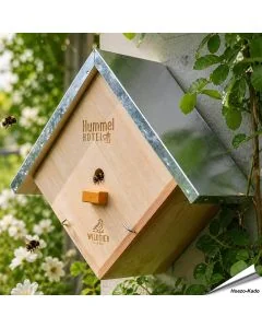 Helpt de hommels in je Tuin met de Hommelhotel ✔️Massief hout en weerbestendig ✔️ Met Nestmateriaal en Lokstof ✔️ Een must-have voor ieder met een hart voor de Tuin ➤ Koop nu in de Aniculis Webshop