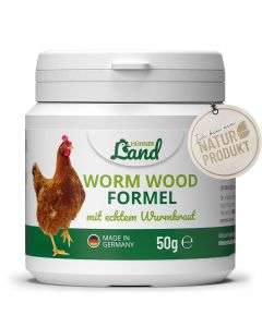 Wormwood Formule voor gevogelte van HÜHNER Land ✔️ Na een wormkuur bij kippen ✔️ Natuurlijke kruiden ✔️ Ondersteunt een gezonde darmfunctie ✔️ Bestel nu in de Aniculis Shop