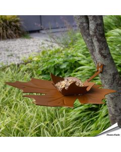Breng sfeer in je tuin met de Leaf Me wandvoederschaal ✔️ Duurzaam metaal & stijlvol bladontwerp ✔️ Perfect cadeau ➤ Bestel op Aniculis.nl