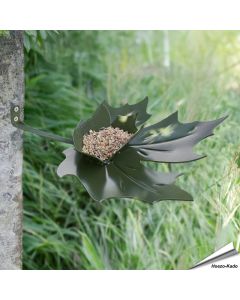 Breng sfeer in je tuin met de Leaf Me wandvoederschaal ✔️ Gemaakt van duurzaam metaal, stijlvol bladontwerp ✔️ Perfect cadeau ➤ Bestel bij Aniculis.nl
