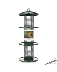 Metalen pindasilo voor tuinvogels - 350mm (groen)