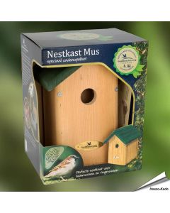 Nestkast voor de Huismus (Week van de Nestkast) (34mm)