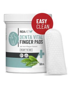 Denta Vitaal Vingerpads ✔️ Gebitsverzorging voor honden en katten ✔️ Met anti-plaque formule ✔️ Vermindert tandplak en slechte adem ✔️ Bestel op www.aniculis.nl