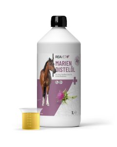 ReaVET Mariadistelolie voor Honden & Paarden (1000ml)
