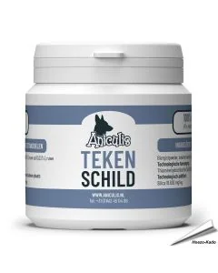 T-schild voor honden van Aniculis ✔️ Met de beproefde formule van zwarte komijn, kokosnoot ✔️ Voor honden van alle leeftijden ✔️ 100% natuurlijk ✔️ Bestel direct on www.aniculis.nl