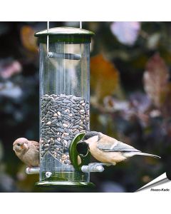 Vogel-Voedersilo metaal groen (220mm)