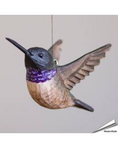 Houtgesneden DecoBirds | Zwartkinkolibries | Wildlife Garden