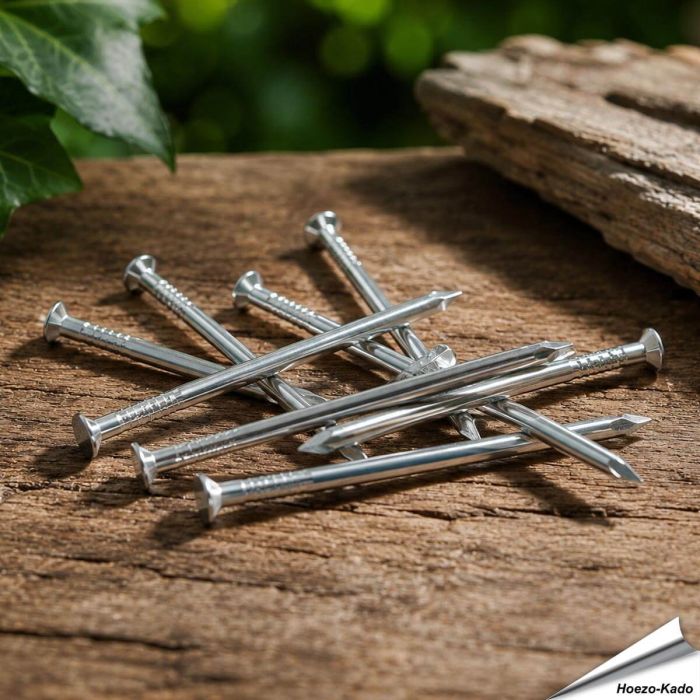 Boomvriendelijke aluminium spijkers ✔️ Perfect voor het ophangen van nestkasten, vogelvoederhuisjes en andere dingen aan een boom ✔️ Roest niet - niet schadelijk voor bomen ✔️ Koop online bij Hoezo-Kado