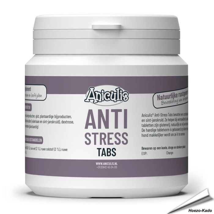 Maak je hond Kalm en Relaxed met de Anti-Stress Tabs van Aniculis ✔️ Helpt stress en angst bij honden te verminderen ✔️ Bevat kalmerende ingrediënten - 100% natuurlijk ➤ Bestel nu op www.aniculis.nl