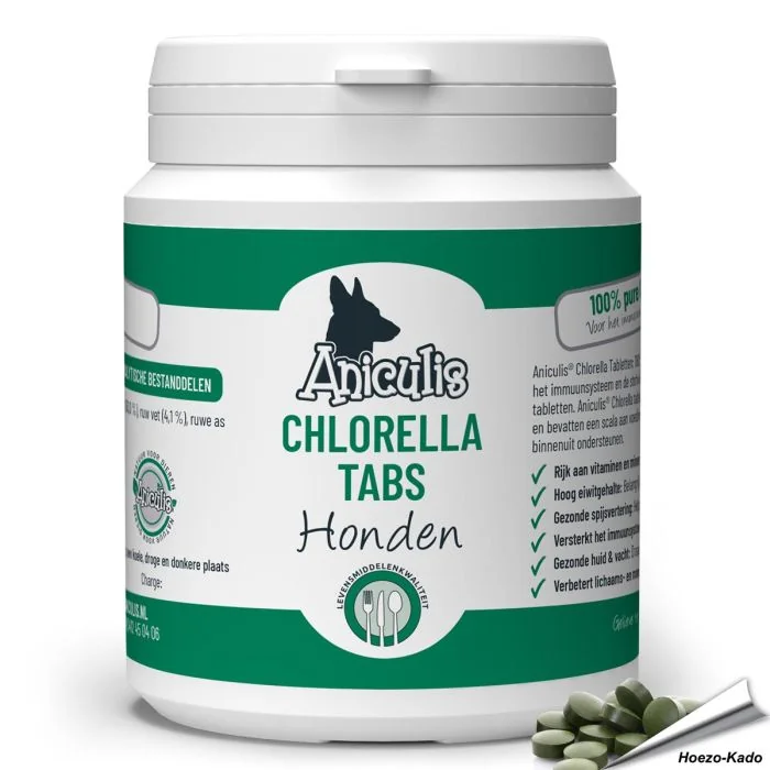 Chlorella voor honden - Voor het immuunsysteem & de stofwisseling van je hond - www.aniculis.nl