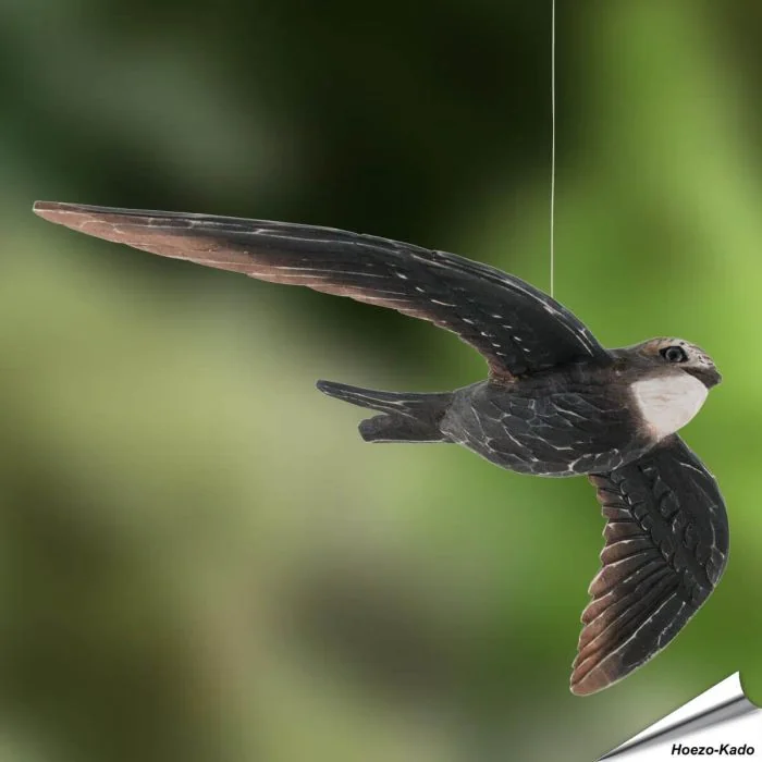 DecoBird - Gierzwaluw | Houtgesneden vogel | lindenhout
