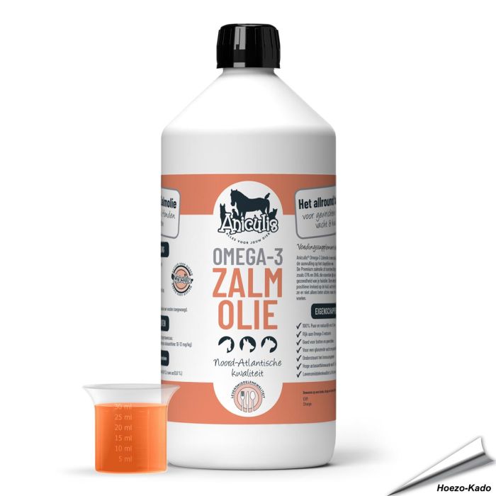Aniculis Omega-3 Zalmolie voor Honden, Katten en Paarden (1 Liter)