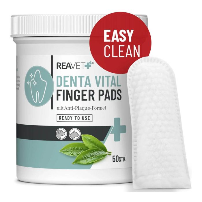 Denta Vitaal Vingerpads ✔️ Gebitsverzorging voor honden en katten ✔️ Met anti-plaque formule ✔️ Vermindert tandplak en slechte adem ✔️ Bestel op www.aniculis.nl