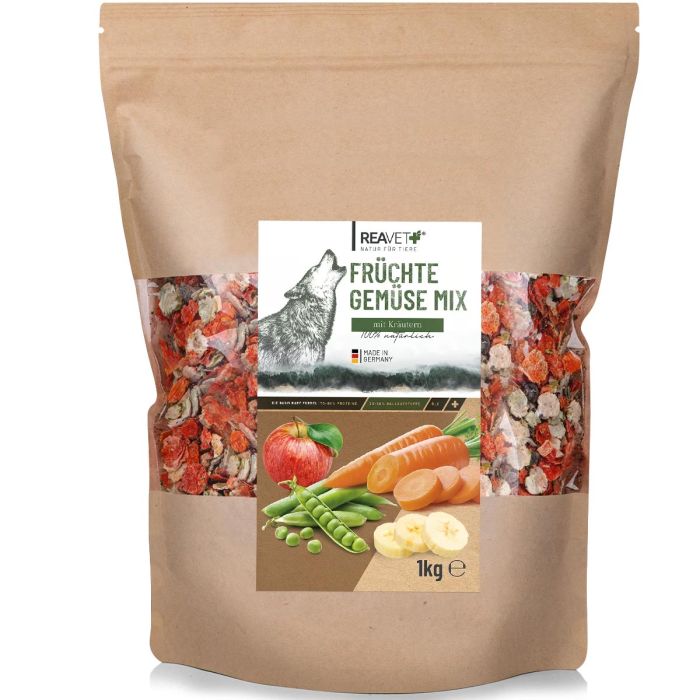 ReaVET Fruit & Groente Mix voor Honden (1 kg) | Aniculis onlineshop