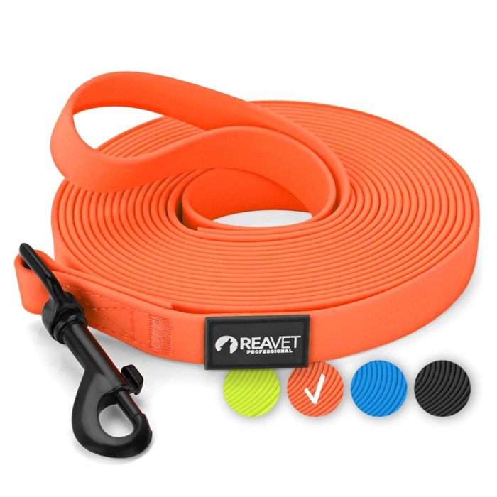 ReaVET Lange hondenriem: ideaal voor avontuurlijke honden en baasjes. Robuust, weerbestendig en comfortabel. Perfecte controle, ongeacht het weer.
