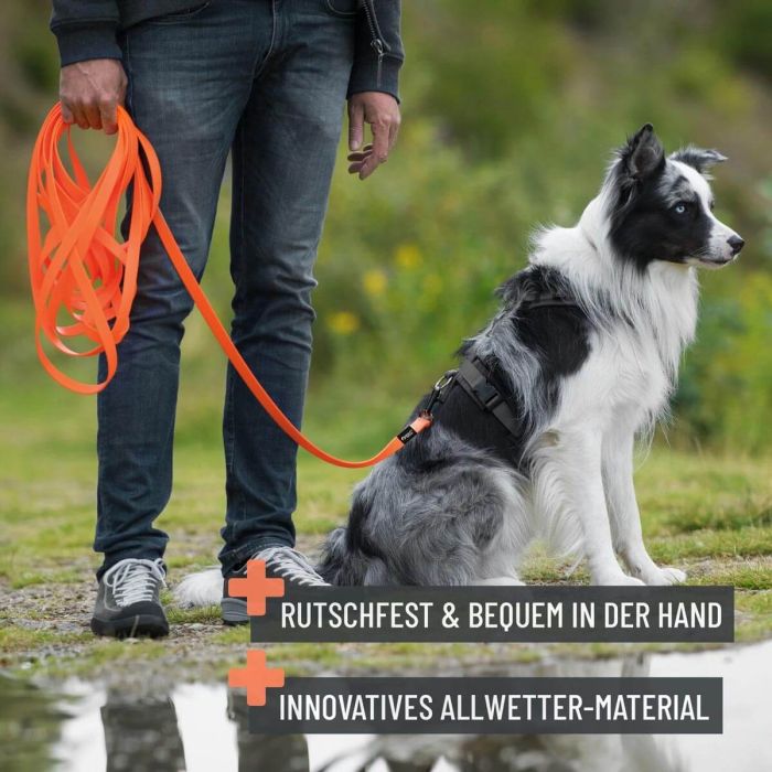 ReaVET Lange hondenriem: ideaal voor avontuurlijke honden en baasjes. Robuust, weerbestendig en comfortabel. Perfecte controle, ongeacht het weer.