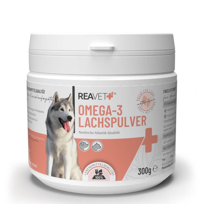 ReaVET Omega-3 Zalm Poeder voor Honden & Katten (300g)