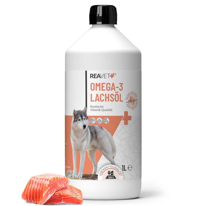 ReaVET Omega-3 Zalmolie voor Honden, Katten & Paarden (1 Liter)
