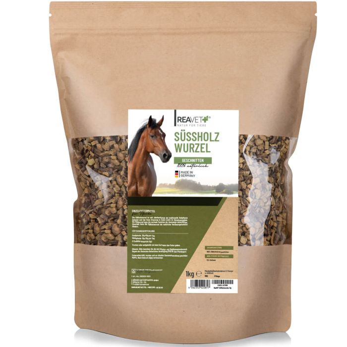 ReaVET Zoethoutwortel gesneden voor Paarden (1 kg)
