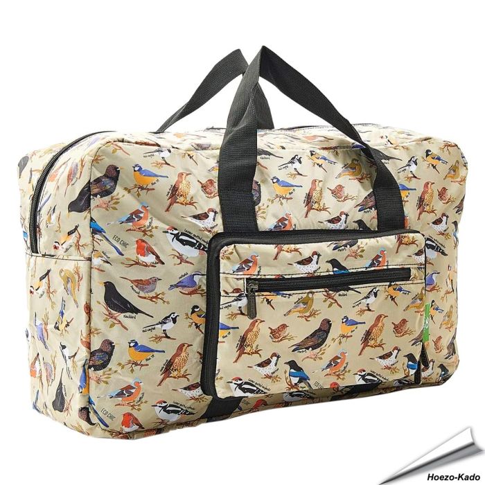 Weekendtas met Vogelprint